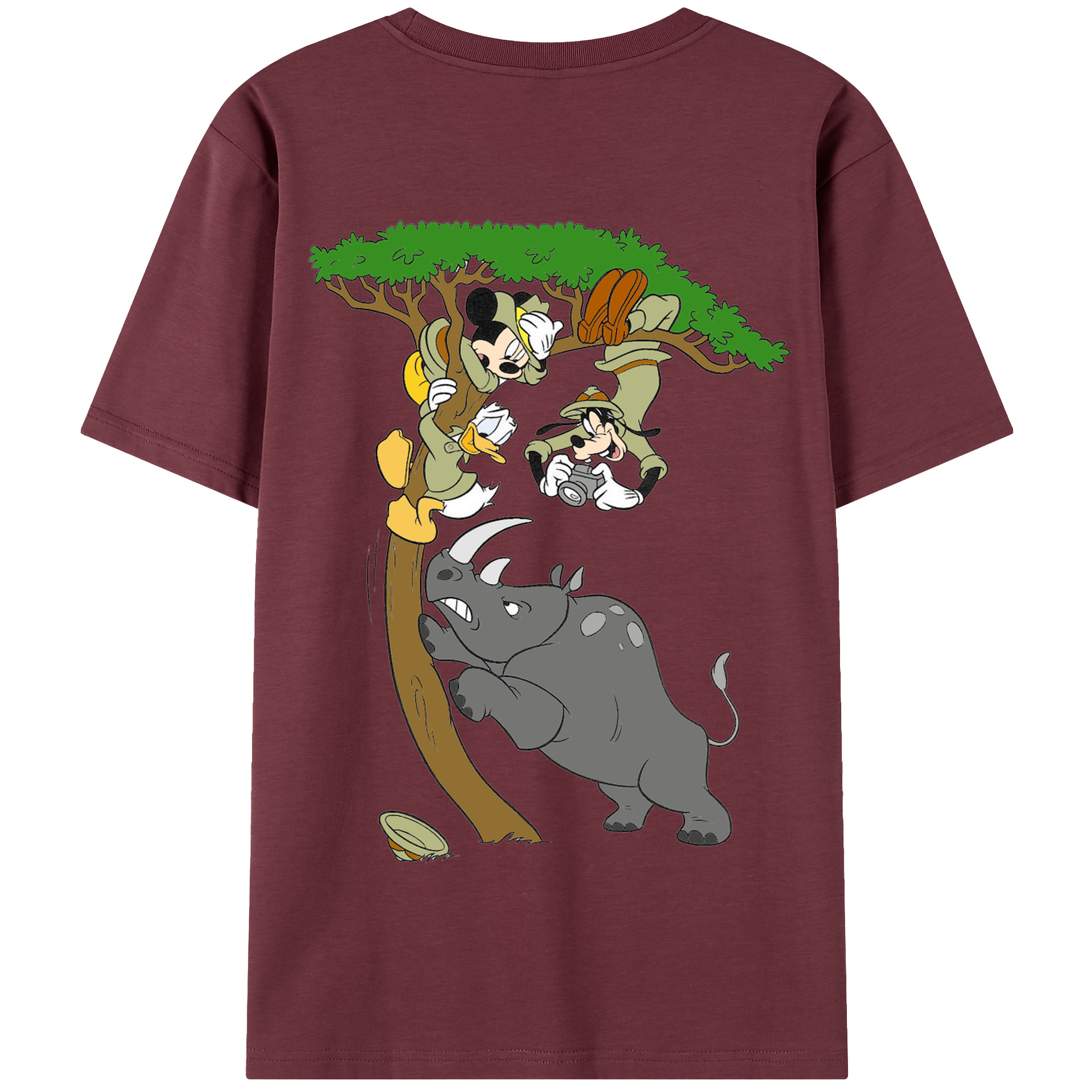 （画像用） ミッキーマウス Mickey Mouse 綿100％半袖Tシャツ（背面プリント）